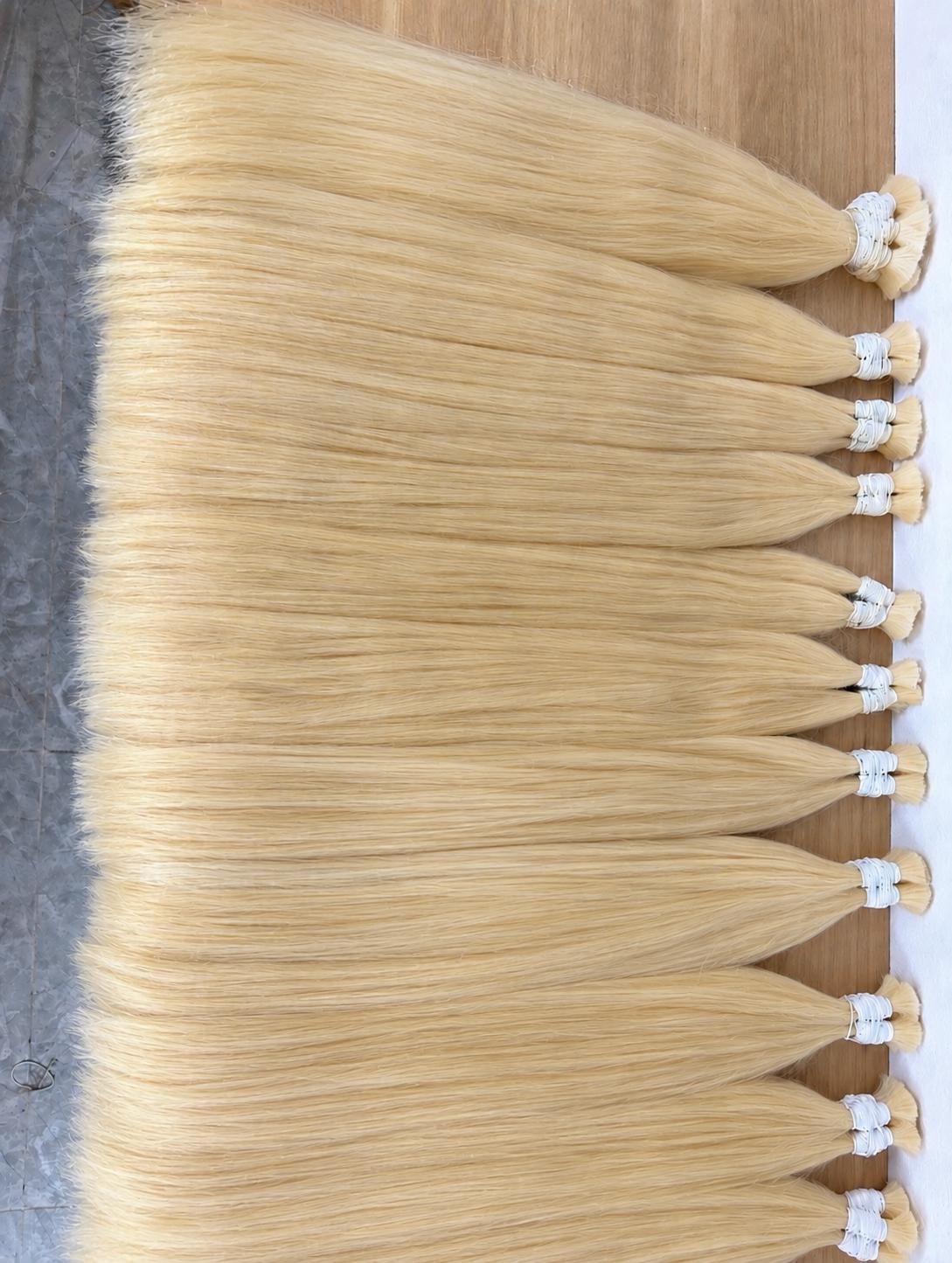 HANNY HAIR — #613 Blonde Virgin Bulk Human Hair