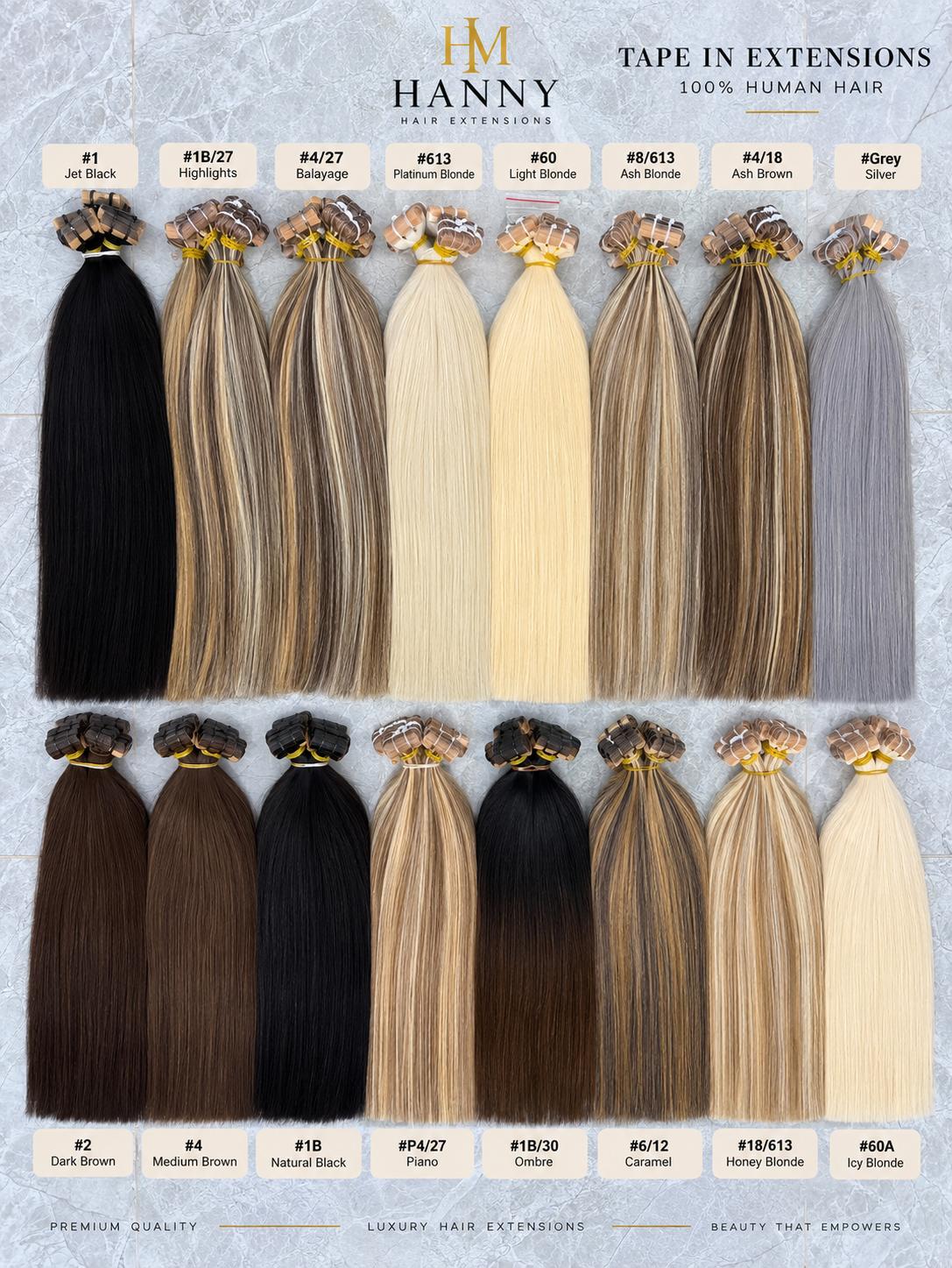Tape-In Hair Extensions – 100% Human Hair | 100g