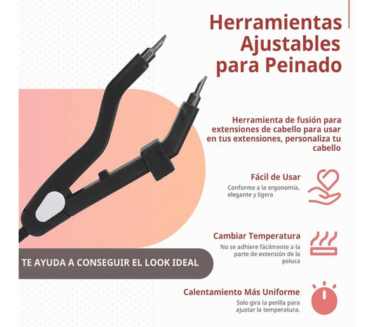 Professional Keratin Fusion Hair Extension Tool | K-Tip Keratin Bonding Tool