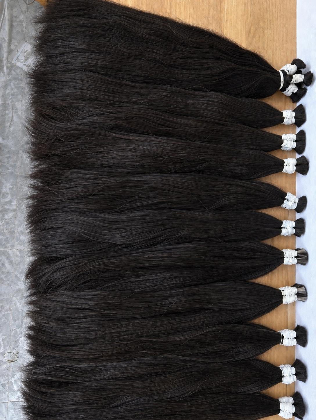 HANNY HAIR – Virgin Bulk Human Hair | Natural Black