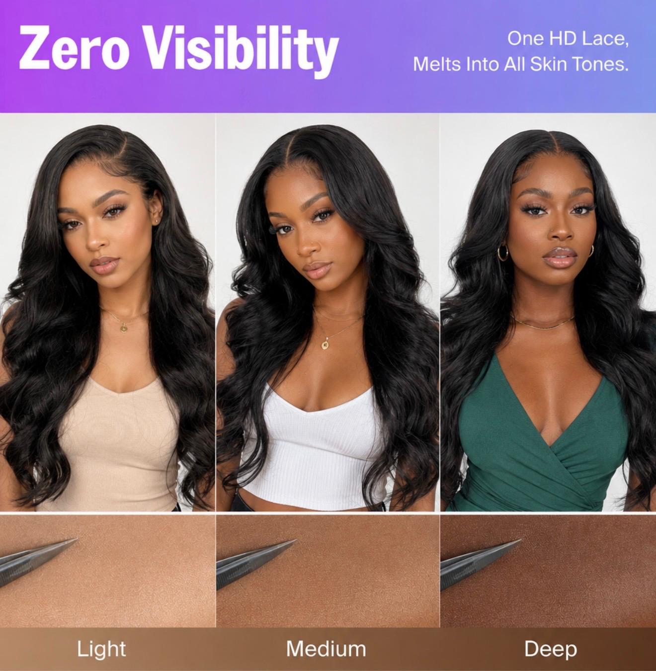 Body Wave HD Invisible Lace Front Wig 13x4 | 100% Human Hair
