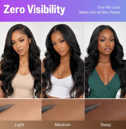 Body Wave HD Invisible Lace Front Wig 13x4 | 100% Human Hair