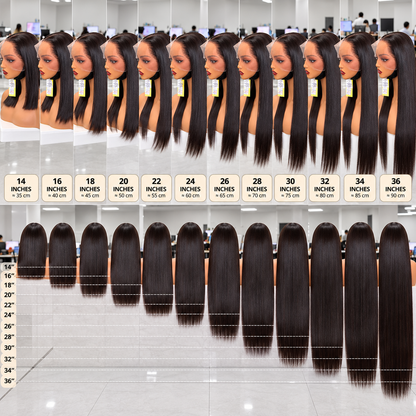 Peluca Lisa con Lace HD — Cabello 100% Humano