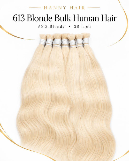 HANNY HAIR — #613 Blonde Virgin Bulk Human Hair
