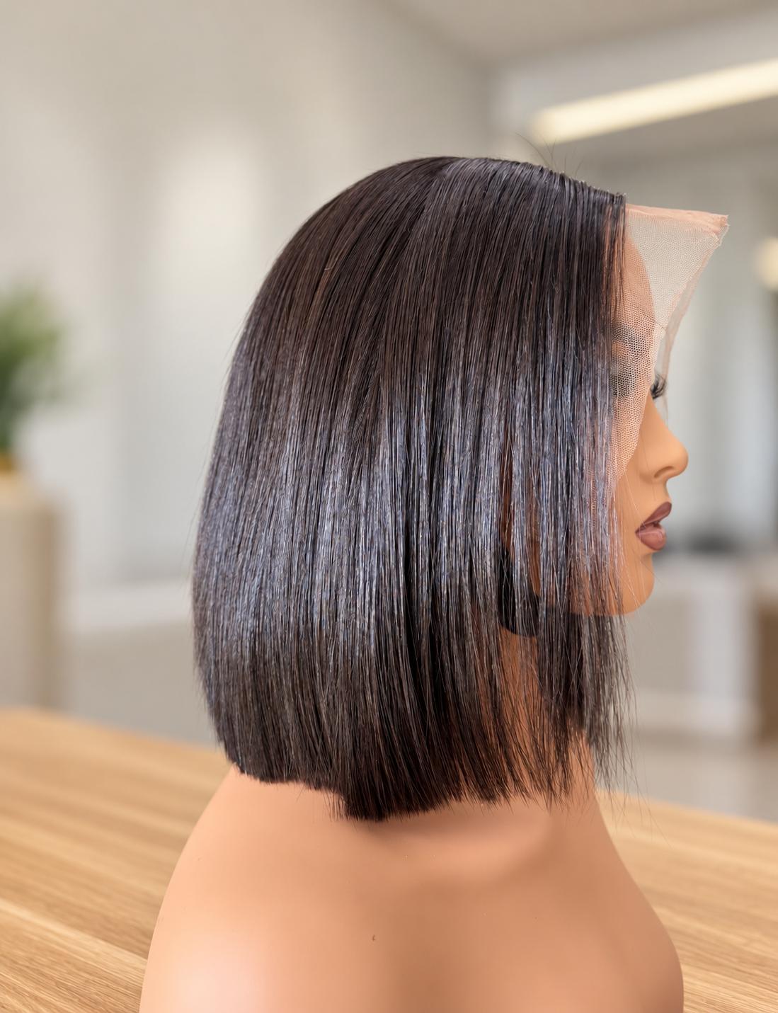 Peluca Bob Liso de Cabello 100% Humano