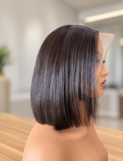 Peluca Bob Liso de Cabello 100% Humano